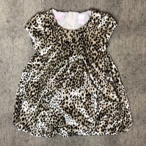 Vintage Leopard Baby Dress with Bloomer | 6-9 Mos